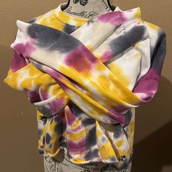 Ivory Ella small sweatshirt, half shirt tye dye - Picture 4 of 9